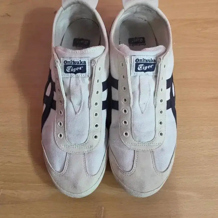 [BUNJANG] Onitsuka Tiger Cortez Sneakers White Navy Size 260 (41) / 오니츠카타이거 코르테즈 스니커즈 화이트 네이비  사이즈 260 (41)