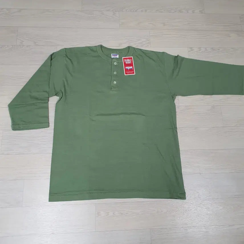 [BUNJANG] Dubble Works Warehouse Henry Neck T-Shirt Loopwheel Cotton XL / Dubble Works 더블 웍스 더블웍스 웨어하우스 헨리넥 천축 루프휠