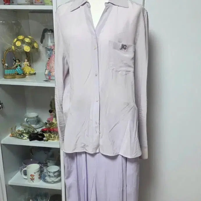 [BUNJANG] Juicy Couture Purple Shirt and Pants Set / 미국브랜드 Juicy 보라 셔츠와 바지 2 pieces