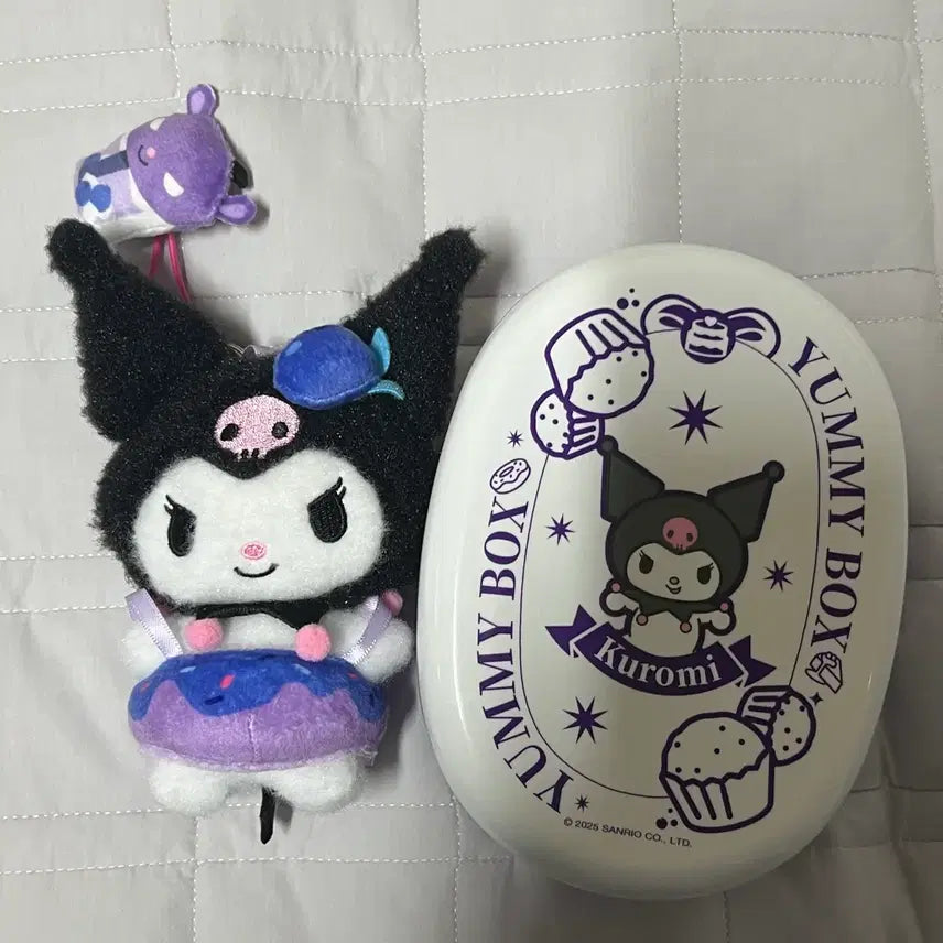 [BUNJANG] Sanrio Kuromi Bento Box Plush Keychain / 산리오 도시락 인형키링 쿠로미