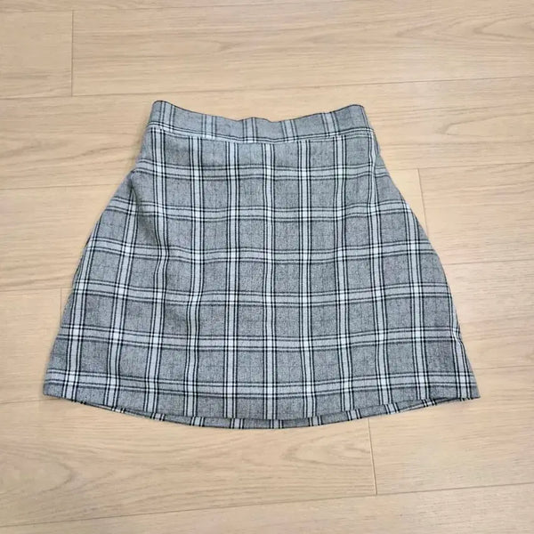 [BUNJANG] Check Mini Skirt (Shorts Underneath) / 체크 미니스커트 (치마바지) XS~S