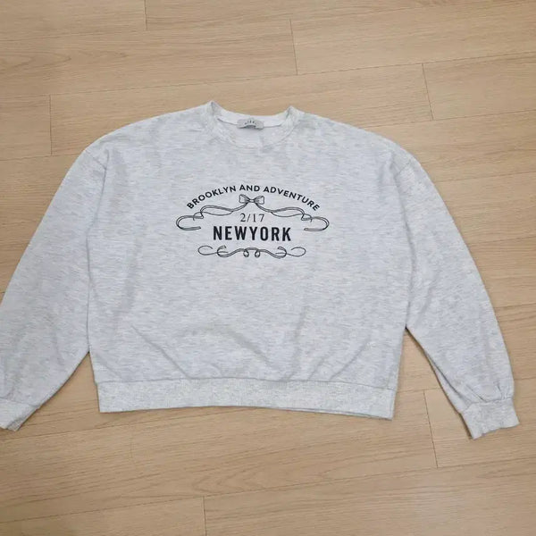 [BUNJANG] Cleage Women's Sweatshirt Melange Grey Free Size / 클리지 여성 맨투맨 티셔츠 Free