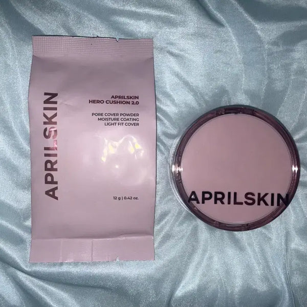 [BUNJANG] Aprilskin Hero Cushion (21) Spring Edition - Full Set with Refill / 에이프릴스킨 히어로 쿠션 21호 봄에디션 본품,리필