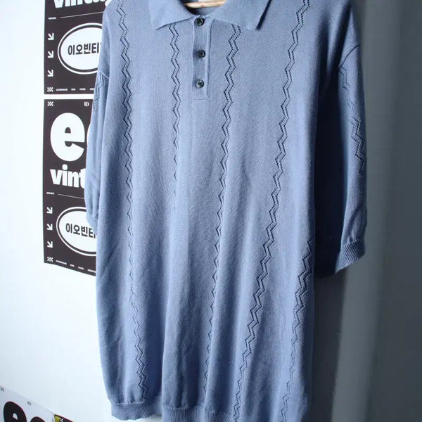 [BUNJANG] Dimitri Black Short-Sleeve Polo T-Shirt (XL-3XL) / (2XL-3XL) 디미트리블랙 반팔 카라 티셔츠 빅사이즈-H34653