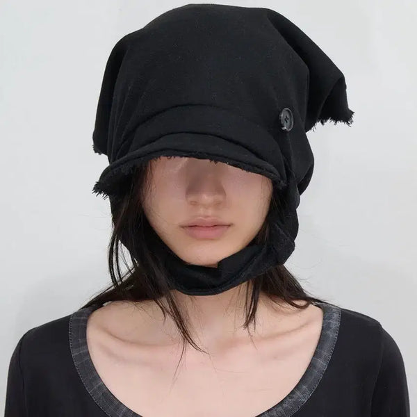 [BUNJANG] Ohos Scarf Veil Wool Cap / 오호스 Scarf Veil Wool Cap 모자