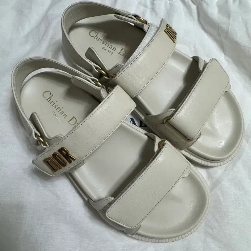[BUNJANG] Dior Women's Sandals Ivory Size 36.5 / 디올 샌들 아이보리 36.5