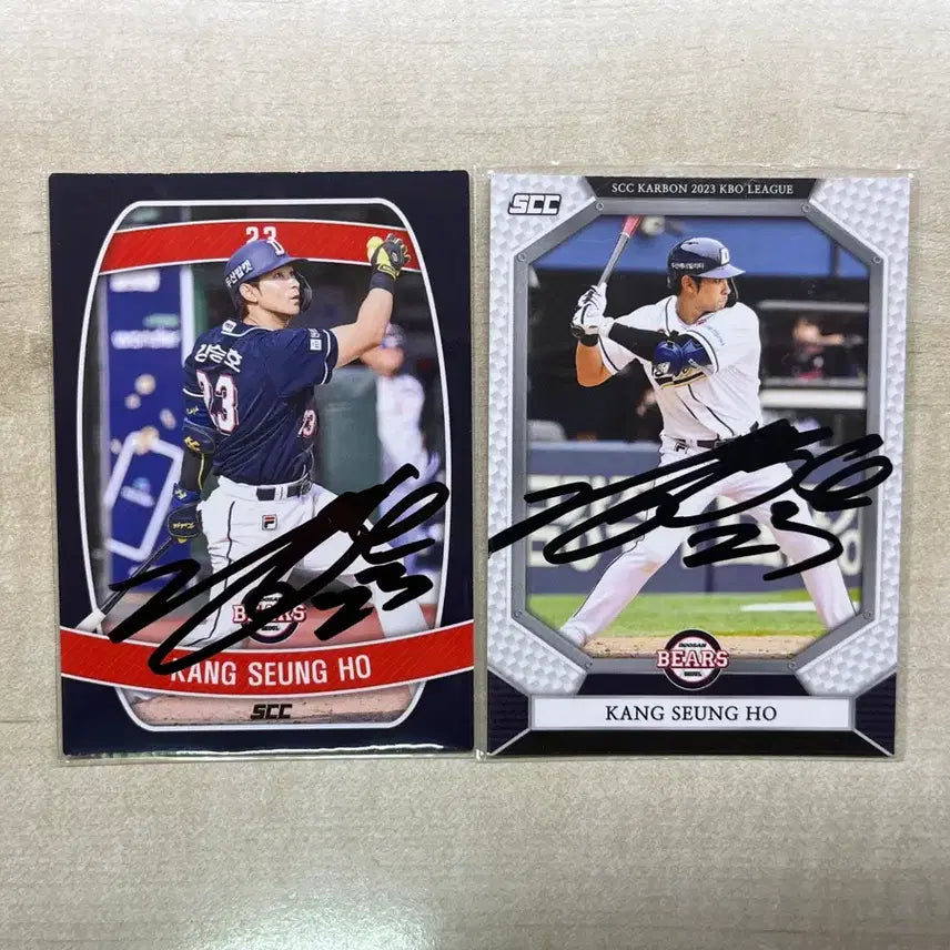 [BUNJANG] Doosan Bears Kang Seung-ho Signed SCC Photocard / 두산베어스 강승호 scc 친필 싸인 포토카드