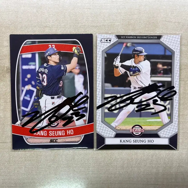 [BUNJANG] Doosan Bears Kang Seung-ho Signed SCC Photocard / 두산베어스 강승호 scc 친필 싸인 포토카드