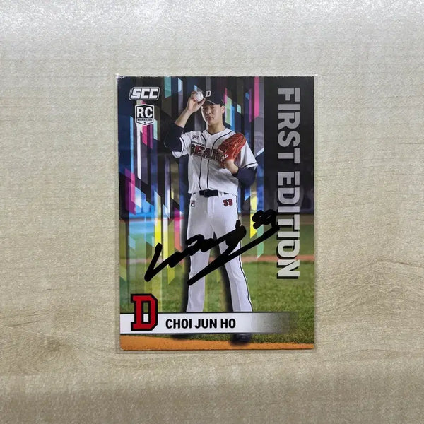 [BUNJANG] Doosan Bears Choi Jun-ho SCC Autographed Photocard / 두산베어스 최준호 scc 친필 싸인 포토카드