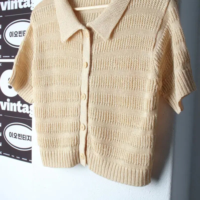 [BUNJANG] Certo Short-Sleeve Polo T-Shirt / W(F) 쎄르토 반팔 카라 티셔츠 디자이너브랜드 가디건 마-H34662
