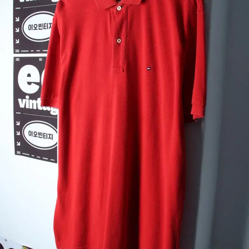 [BUNJANG] Tommy Hilfiger Short Sleeve Polo T-Shirt / (L-2XL) 타미힐피거 반팔 카라 티셔츠 수선 USA-H34671
