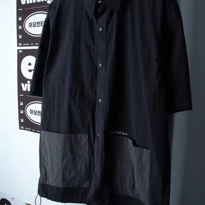 [BUNJANG] Inch Inch Inch Short Sleeve Collar T-Shirt / (L-2XL) 인치인치인치 반팔 카라 티셔츠 셔츠 남방-H34677