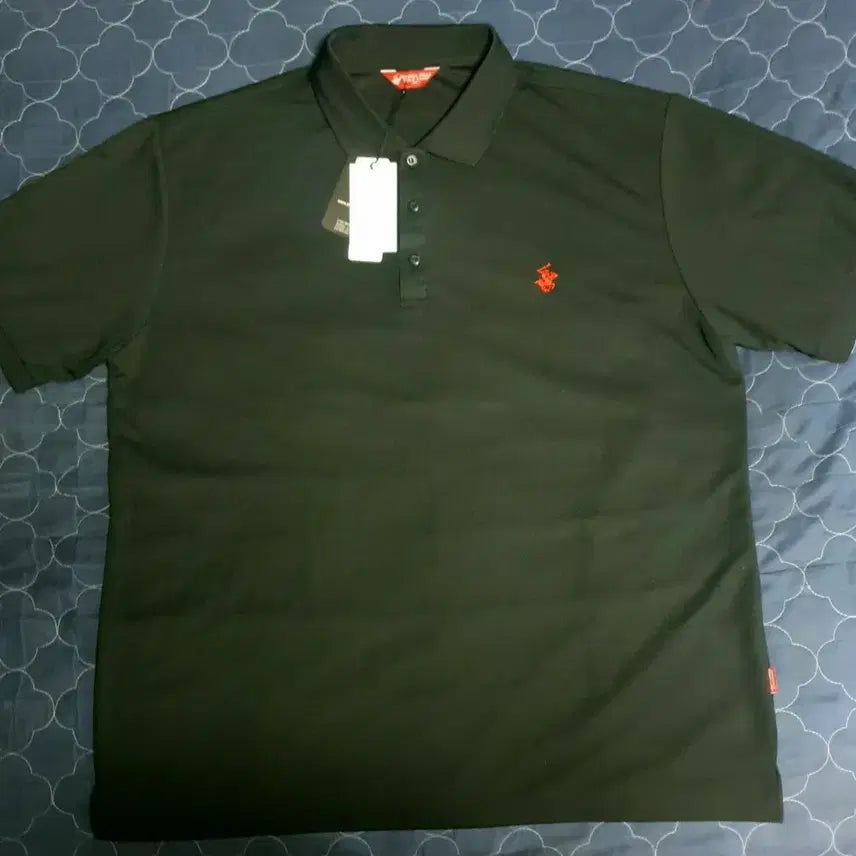 [BUNJANG] Beverly Hills Polo Club Coolmax Functional Short Sleeve Polo Shirt Black / (새상품) 버벌리힐스 폴로클럽 쿨에버 기능성 반팔 카라티 블랙(110)