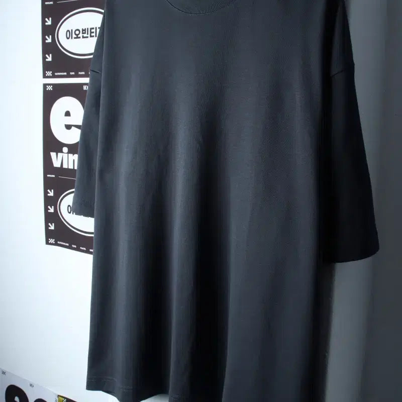 [BUNJANG] Topten Big Size Functional Basic Short-Sleeve T-Shirt Charcoal 4XL-5XL / (4XL-5XL) 탑텐 반팔 티셔츠 빅사이즈 기능성 차콜 무지-H3475
