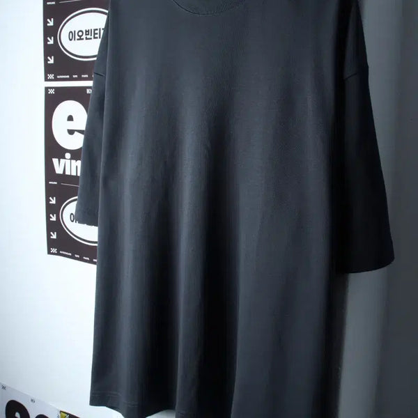 [BUNJANG] Topten Big Size Functional Basic Short-Sleeve T-Shirt Charcoal 4XL-5XL / (4XL-5XL) 탑텐 반팔 티셔츠 빅사이즈 기능성 차콜 무지-H3475