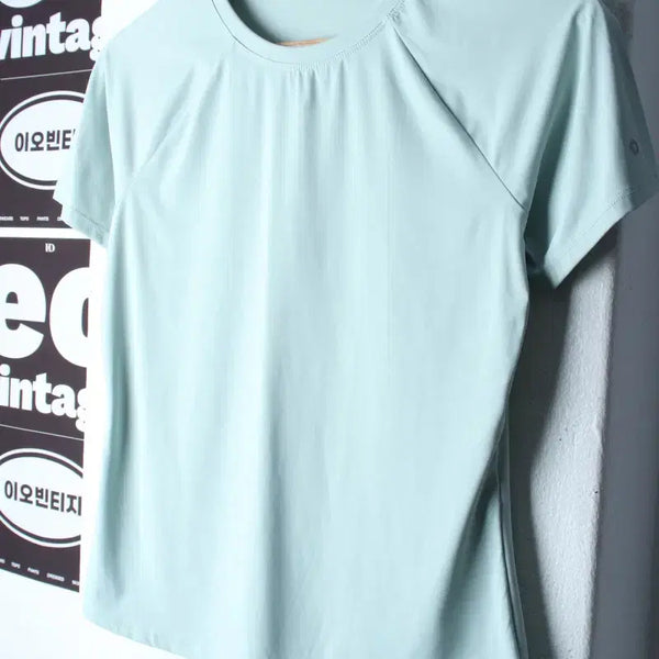 [BUNJANG] Mulawear Basic Short Sleeve T-Shirt Green / (L) 뮬라웨어 반팔 티셔츠 기능성 연그린 무지-H34756