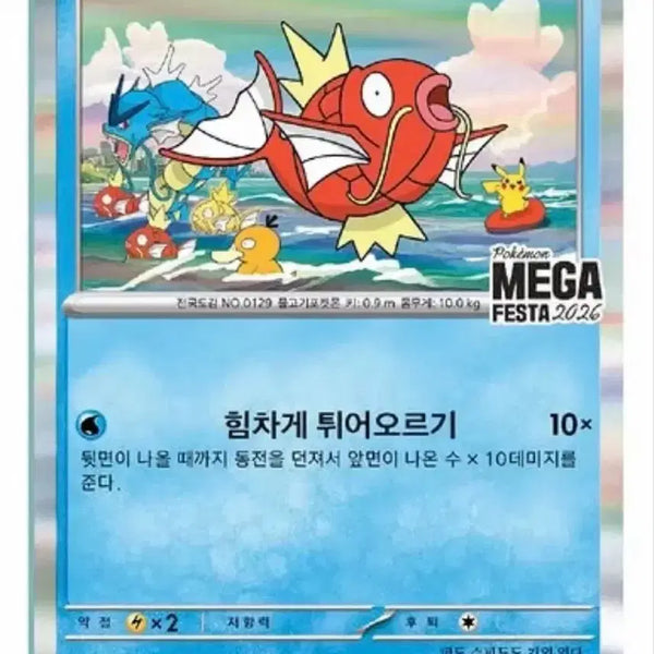 [BUNJANG] Pokemon Card Magikarp MEGA FESTA 2026 / 포켓몬카드 잉어킹 MEGA FESTA 2026