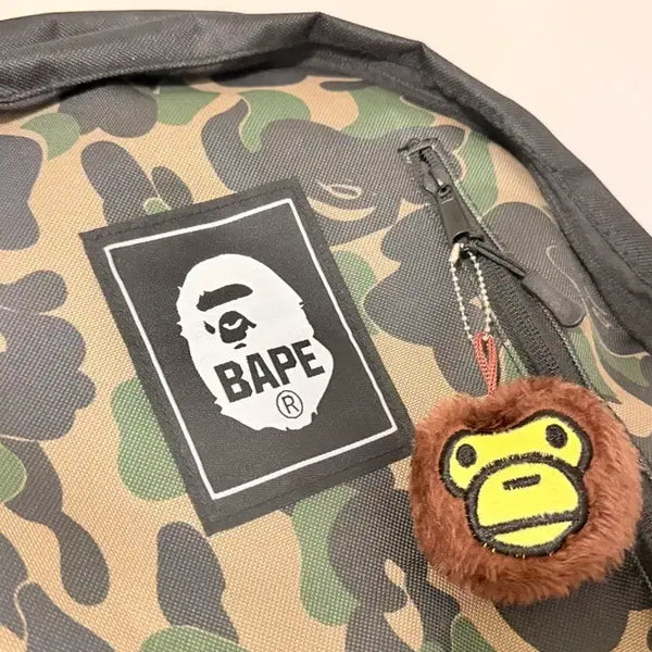 [BUNJANG] BAPE Backpack + Keyring Set Magazine Freebie / (국내당일배송) 베이프 백팩 + 키링 세트 일본잡지부록 BAPE 가방