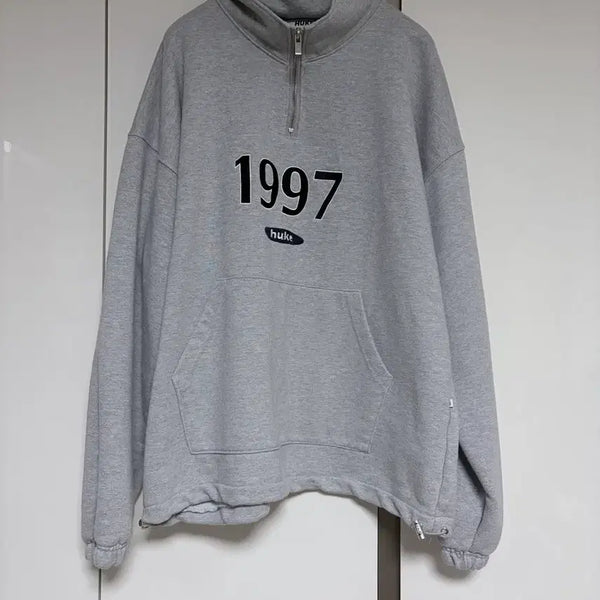 [BUNJANG] Hook Oversized Half-Zip Sweatshirt - Size L / (새상품) 후크 오버핏 하프집업 맨투맨 L