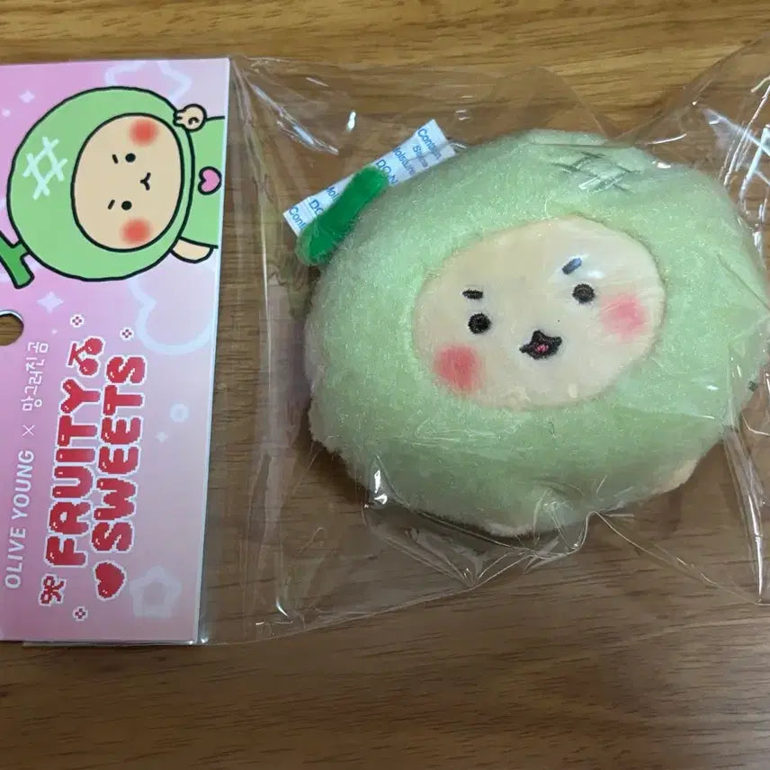 [BUNJANG] Manggeureonjin Gom (Melon Collaboration) Plushie Keyring / 망그러진곰 망곰 올리브영 올영 콜라보 인형 키링 멜론 양도 판매