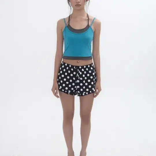 [BUNJANG] Expired Girl Sleeveless Top and Shorts Set / 익스파이어드걸 나시와세트