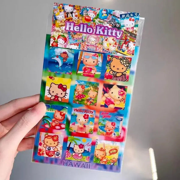 [BUNJANG] Classic Hello Kitty Stickers (5 Sheets) / 고전키티스티커(5장) 키티스티커 키티판스 헬로키티스티커