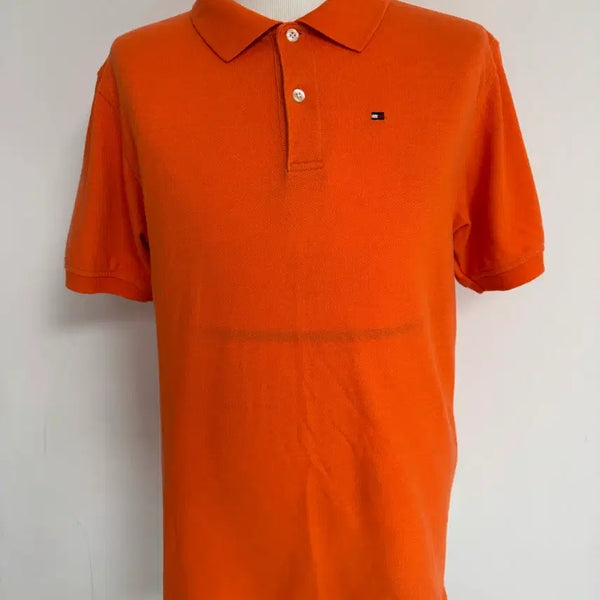 [BUNJANG] Tommy Hilfiger Authentic Orange XL Polo T-Shirt / 정품 타미힐피거 반팔 카라티 오렌지 XL