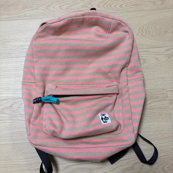 [BUNJANG] Chums Pink Stripe Backpack / (빈티지) Chums 핑크 스트라이프 백팩