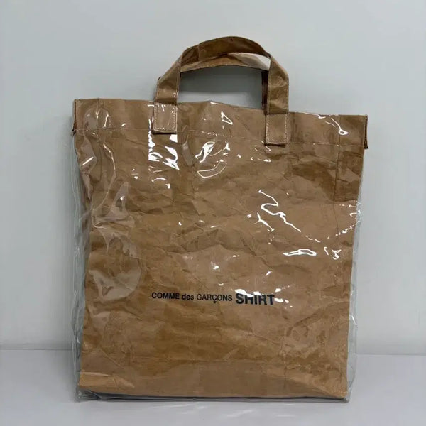[BUNJANG] Comme des Garçons PVC Paper Tote Bag / [정품] 꼼데가르송 PVC 페이퍼 토트백