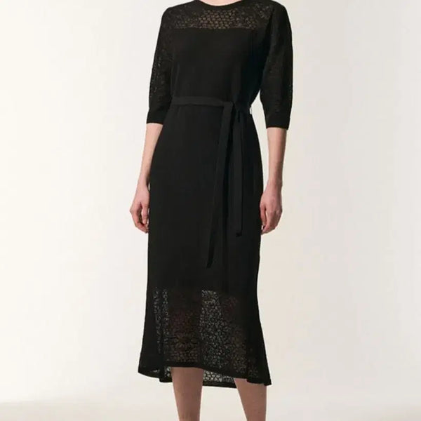 [BUNJANG] Mine Two-Way Belted Knit Dress / 마인 투웨이 벨티드 니트드레스