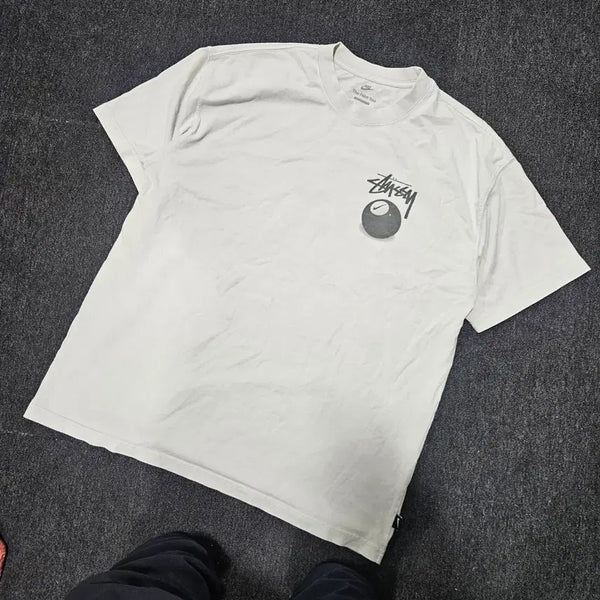 [BUNJANG] Nike x Stussy 8-Ball Short Sleeve T-Shirt White XL / 나이키 스투시 8볼 반팔티 화이트 105 XL