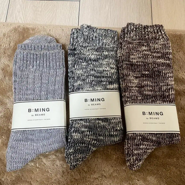 [BUNJANG] Beams 3-Pack Men's Socks Bundle Set / 빔즈 양말 3족 일괄판매 남성용 일본구매