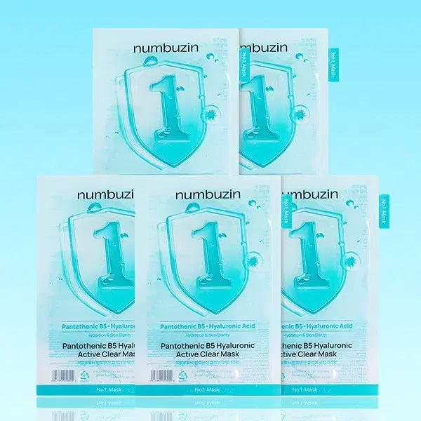 [BUNJANG] Numbuzin No. 1 Soothing Gauze Pack Mask (5 Sheets) / numbuzin 넘버즈인 1번 수딩거즈팩 마스크팩 5매