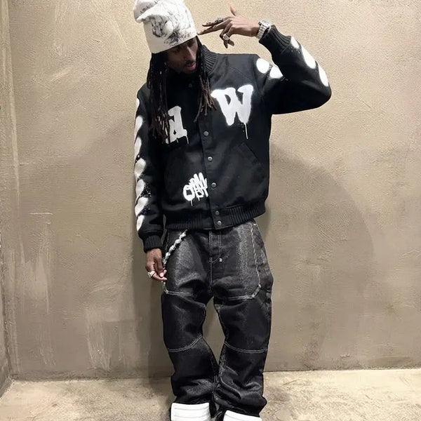 [BUNJANG] Off-White Virgil Abloh 17s Spray Painting Detail Jacket / 오프화이트 버질아블로 17s 스프레이페인팅 디테일 자켓