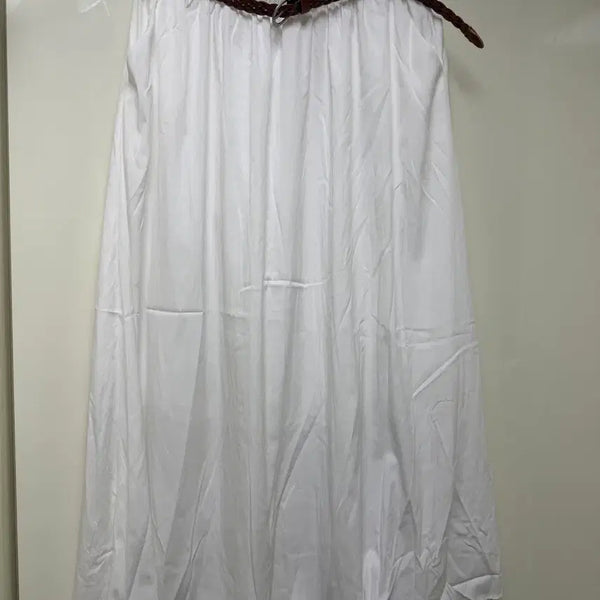 [BUNJANG] White Skirt (Belt Included) New / 화이트 스커트(벨트포함)(새상품)