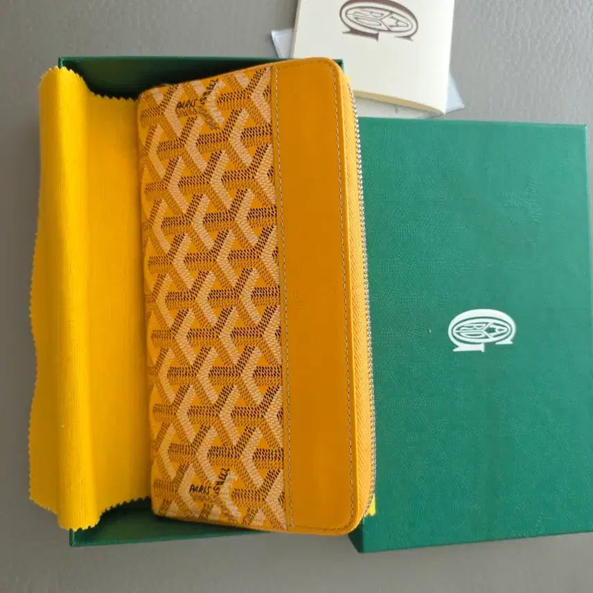 [BUNJANG] Goyard Saint Marc Wallet Yellow / 고야드 생 마르크 지갑 옐로우