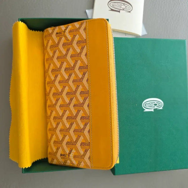 [BUNJANG] Goyard Saint Marc Wallet Yellow / 고야드 생 마르크 지갑 옐로우