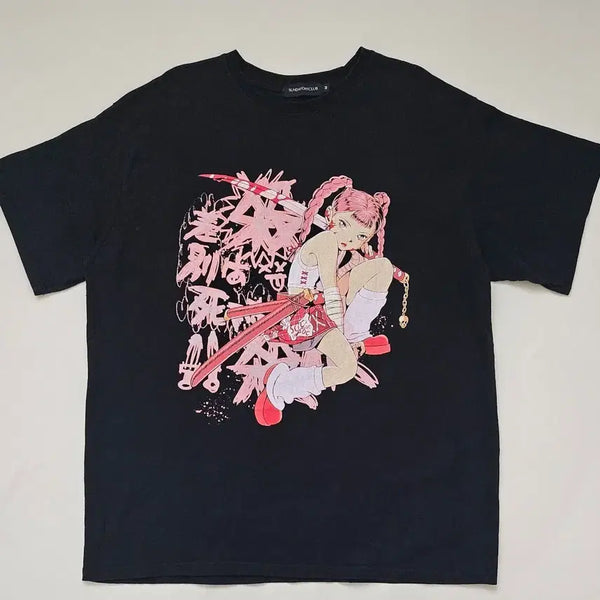 [BUNJANG] SUNDAYOFFCLUB Black T-Shirt / 선데이오프클럽(SUNDAYOFFCLUB)블랙 반팔티