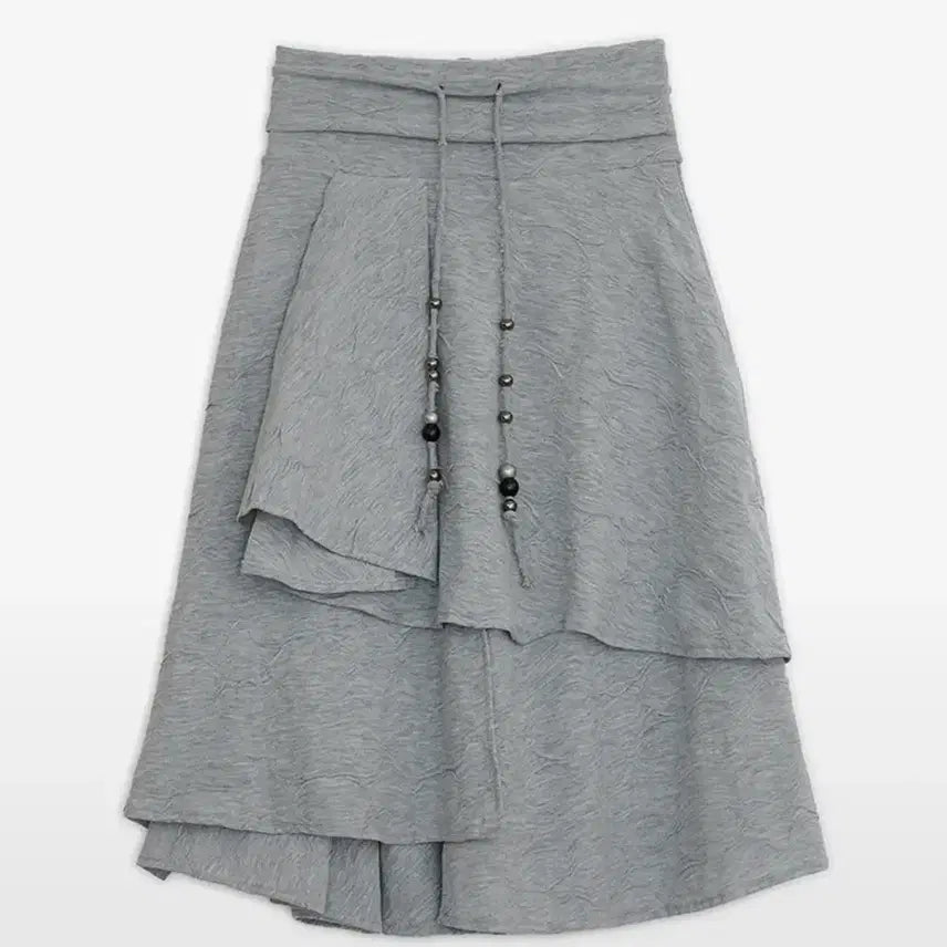 [BUNJANG] Hug Your Skin Star Flared Midi Skirt (Gray) / 허그유어스킨 스타 플레어드 미디 스커트(그레이)