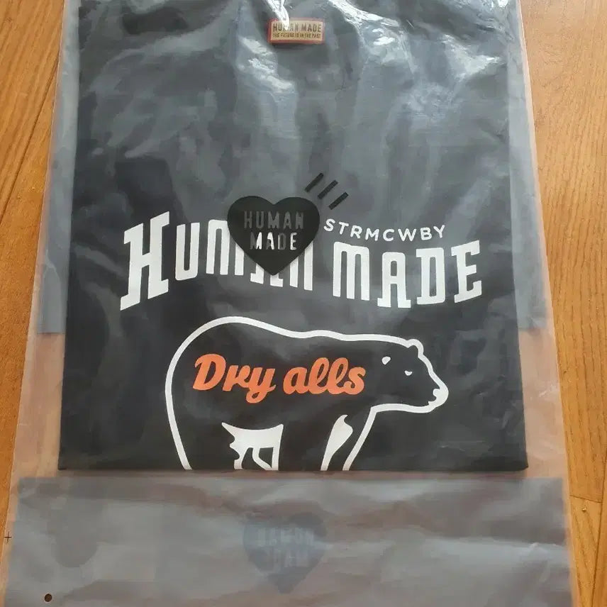 [BUNJANG] Human Made Short Sleeve T-Shirt Black L / 휴먼메이드 반팔티 블랙 드라이올스L