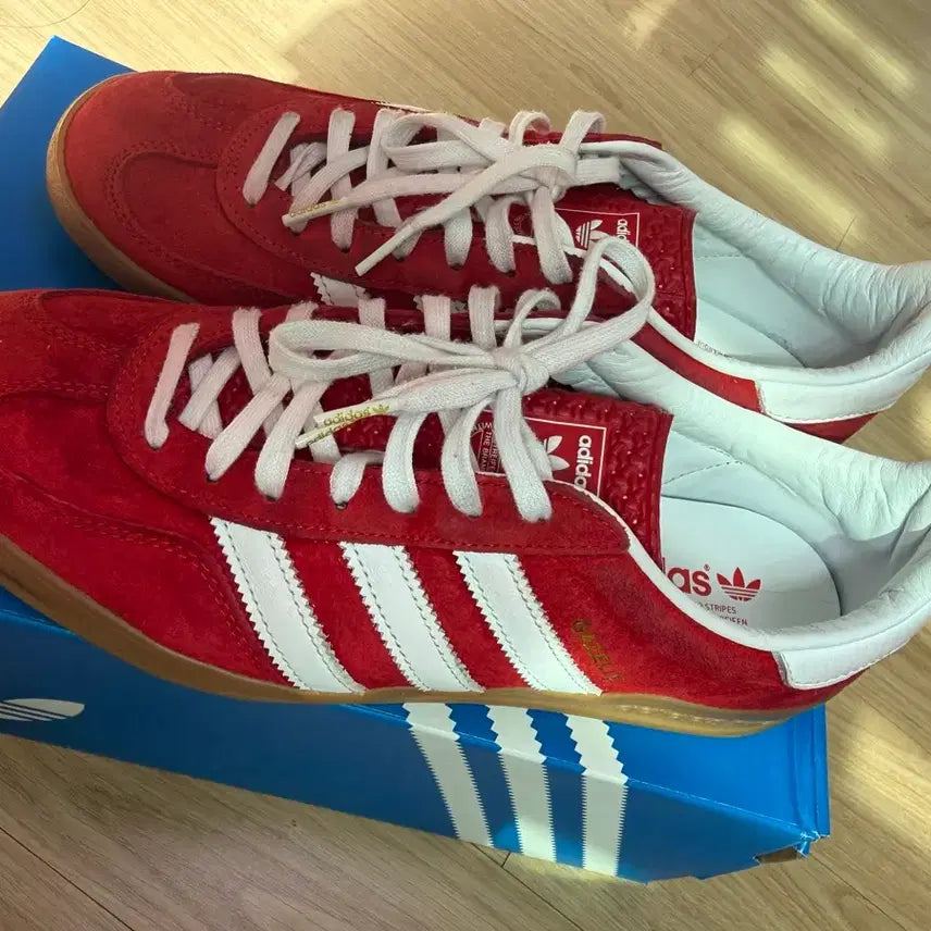 [BUNJANG] Adidas Gazelle Indoor Scarlet Suede Size 265 / [265] 아디다스 가젤 인도어 스칼렛 풀박스