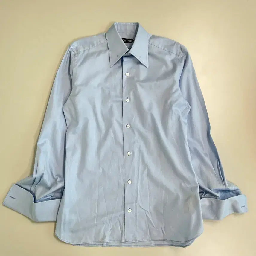[BUNJANG] Tom Ford Blue Long Sleeve Shirt / [정품] 톰포드 블루 긴팔 셔츠