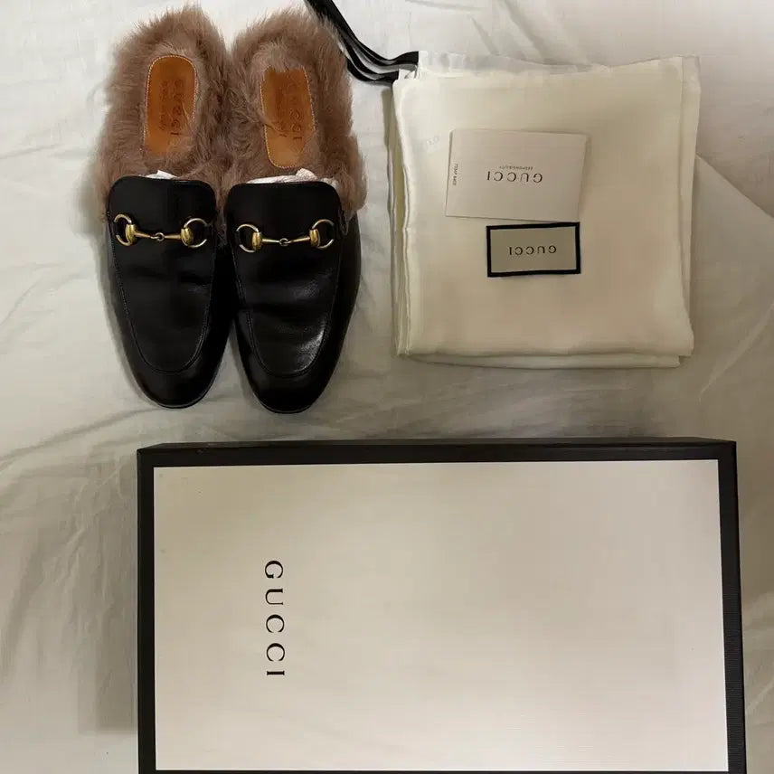 [BUNJANG] Gucci Princetown Horsebit Loafers Fur Lined / 구찌 프린스타운 홀스빗 블로퍼