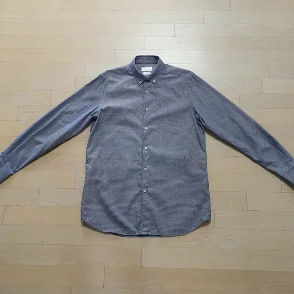 [BUNJANG] Massimo Dutti Navy Gingham Check Cotton Shirt L / 마시모두띠 남방셔츠