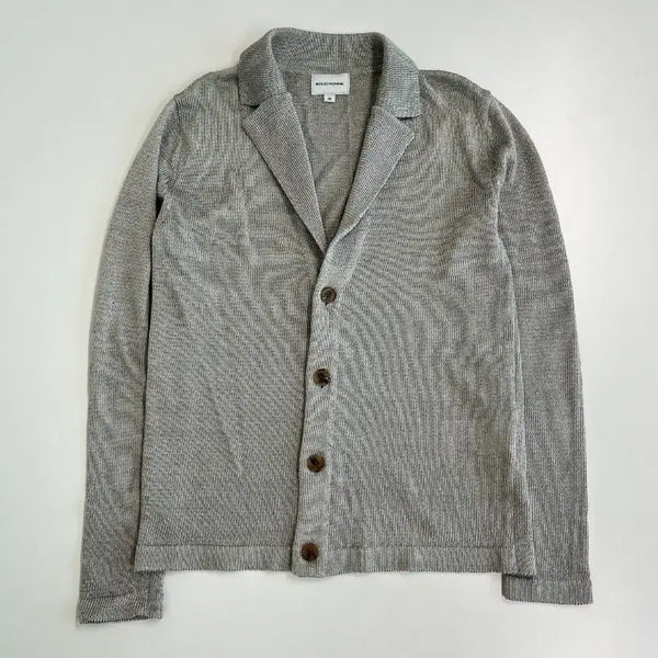 [BUNJANG] Solid Homme Grey Knit Cardigan / [정품] 솔리드옴므 그레이 니트 가디건