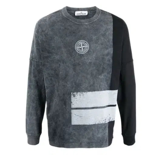 [BUNJANG] Stone Island Long Sleeve T-Shirt Grey / (한국텝)스톤아일랜드긴팔티