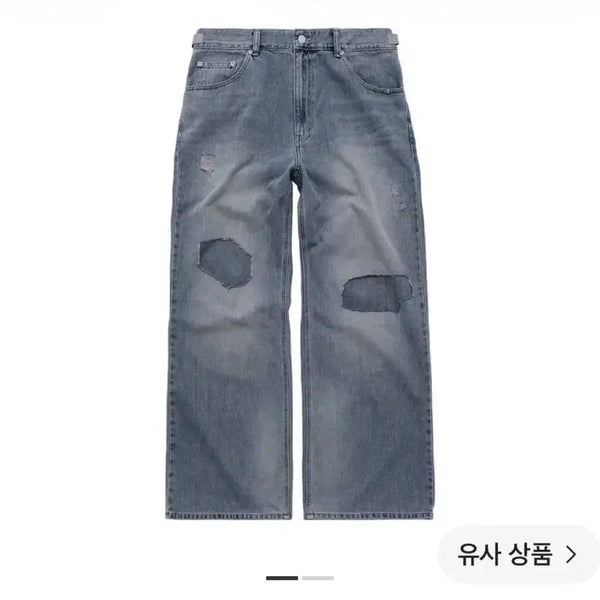 [BUNJANG] Polierter Goshima Denim Pants Vintage Blue / (3) 폴리테루 고시마 데님 팬츠 니 패치 1.2v 빈티지 블루