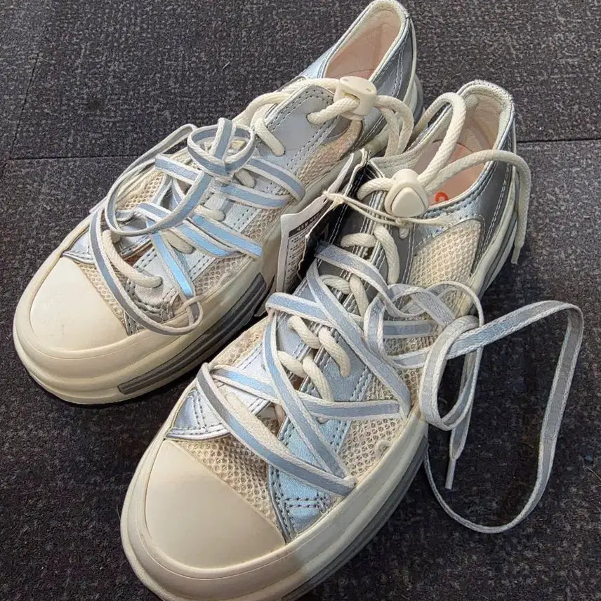 [BUNJANG] Converse Run Star Legacy CX Platform Silver A15185C Women's Sneakers / 컨버스 런스타 레거시 CX 플랫폼 실버 A15185C 여성 운동화
