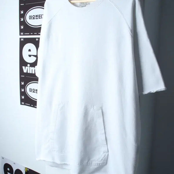 [BUNJANG] Gramicci Oversized Pocket T-Shirt White / (L-2XL) 그라미치 반팔 티셔츠 빅사이즈 포켓 스웻 화이트-H3483