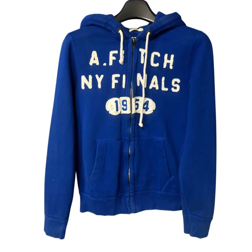 [BUNJANG] Abercrombie & Fitch Blue Grunge Hoodie Zip-Up / M 아베크롬비 블루 그런지 후드 집업